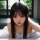 用户甜栗子yuki的头像，年轻女性侧脸，背景模糊温暖色调